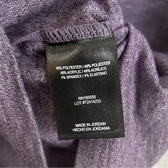 32 Degrees Women's Heathered Purple Long Sleeve Top - Picture 3 of 5